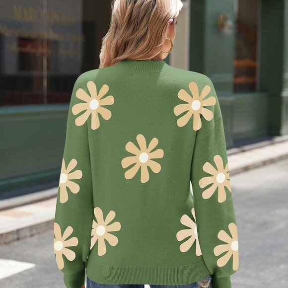 Sweaters for Women Fall Fashion 2025 Trendy Long Sleeve Turtleneck Pullover Lant - Picture 5 of 5